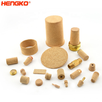 Hnegko Bronze Powder Micropore Exaustão Sinted Filtro de silenciador flexível Tubo de filtro Sintetado filtro de aço inoxidável poroso
